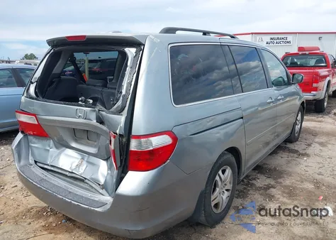 2007 Honda Odyssey Ex-L из США, поврежденный, VIN 5FNRL38767B048423